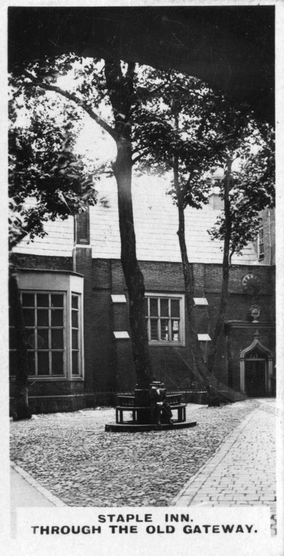 Staple Inn, Through the Old Gateway, London, 1920-as évek alkotó: Unbekannt