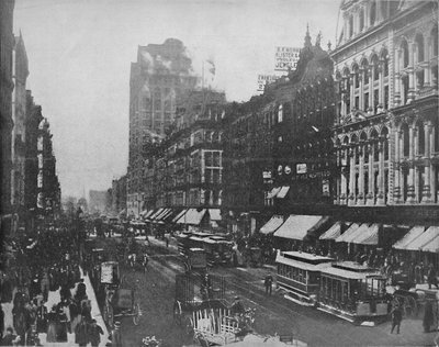 State Street, Chicago, 1897. alkotó: Unbekannt