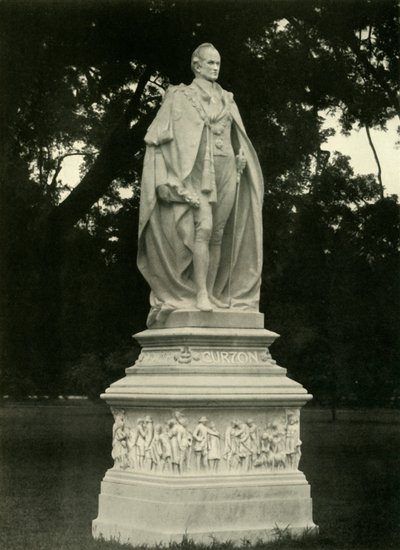 Lord Curzon szobra a Grounds of Victoria Memorial Hallban, 1925. alkotó: Unbekannt