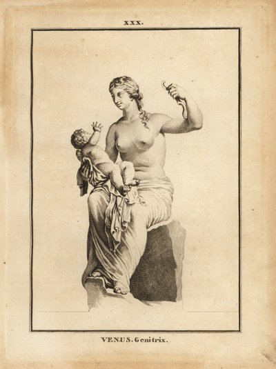 Venus Genetrix szobra, a szerelem, a szépség, a szex és a termékenység római istennője, mint anya a gyermekével, Erosszal alkotó: Unbekannt