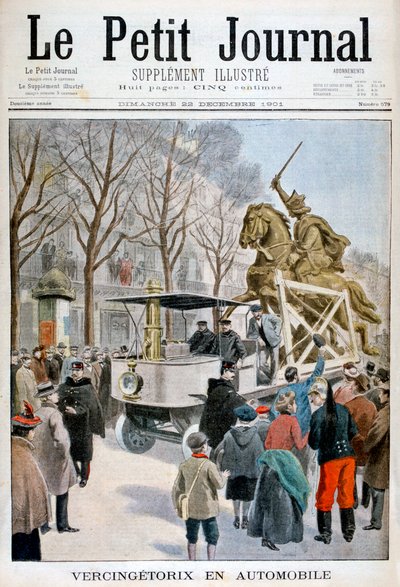 Vercingetorix szobra átutazóban, Franciaország 1901 alkotó: Unbekannt