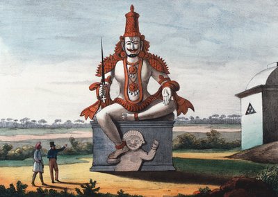 Egy hindu gonosz dzsinn szobra, 1828 alkotó: Unbekannt