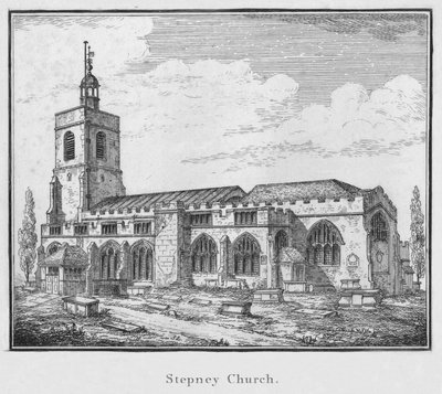 Stepney templom, 1792 alkotó: Unbekannt