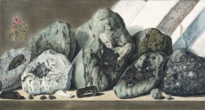 Kövek és kristályok a Vezúvról, 1770 körül alkotó: Unbekannt