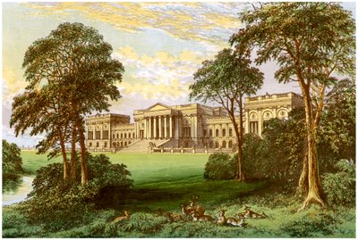 Stowe Park, Buckinghamshire, Buckingham és Chandos hercegének és márkijának otthona, 1880 alkotó: Unbekannt