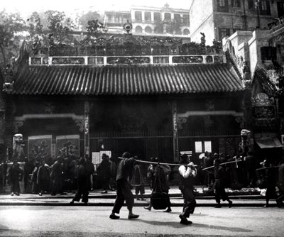 Utcai jelenet, Hong Kong, 1900 alkotó: Unbekannt