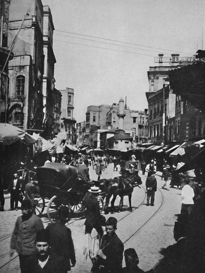 Utcai jelenet Konstantinápolyban, 1913 alkotó: Unbekannt