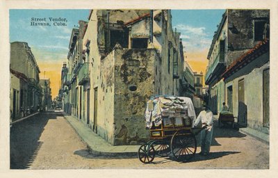 Street Vendor, Havanna, Kuba, 1938 alkotó: Unbekannt