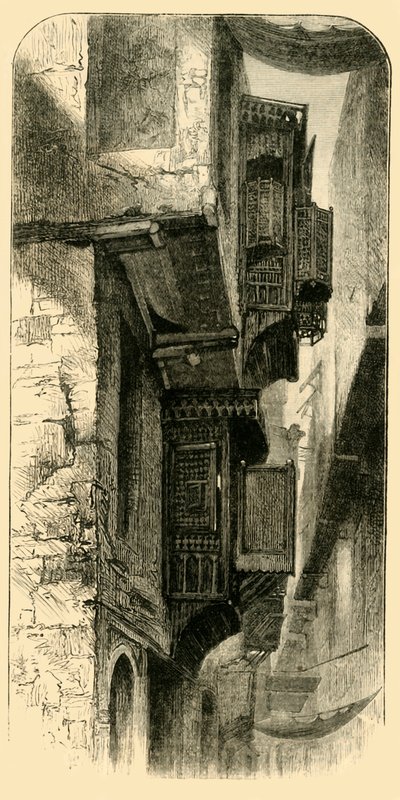 Utca Kairóban, 1881. alkotó: Unbekannt