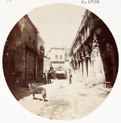 "Utcai jelenet", 1894 alkotó: Unbekannt