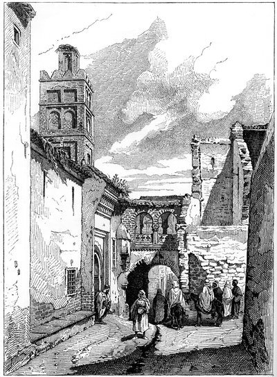 Utcakép Tlemcenben, Algériában, c1890 alkotó: Unbekannt