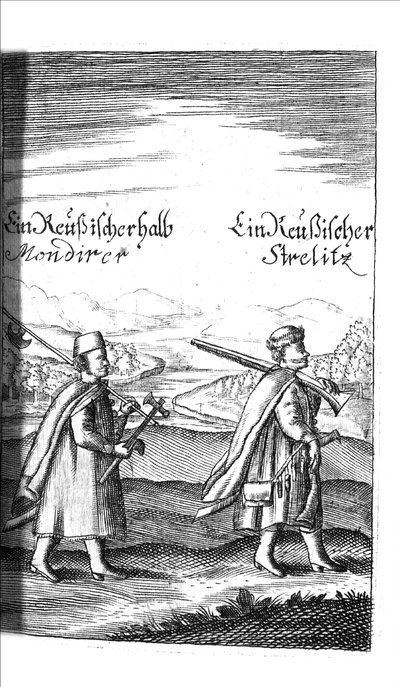 Streltsy Georg Adam Schleissingtől A Czaarenek Reusslandban Ivan és Peter Alexewiz, 1693 alkotó: Unbekannt