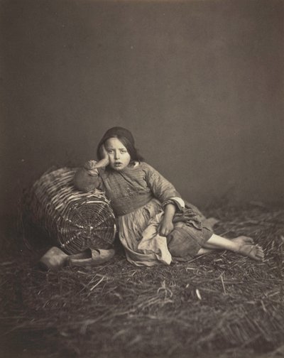 Tanulmány egy fiatal parasztlányról, c. 1860. alkotó: Unbekannt
