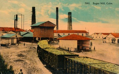Zuckerfabrik, Kuba, um 1913 von Unbekannt
