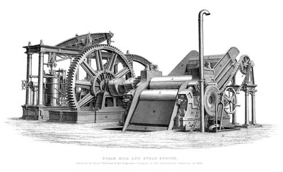 Cukormalom és gőzgép, 1866 alkotó: Unbekannt