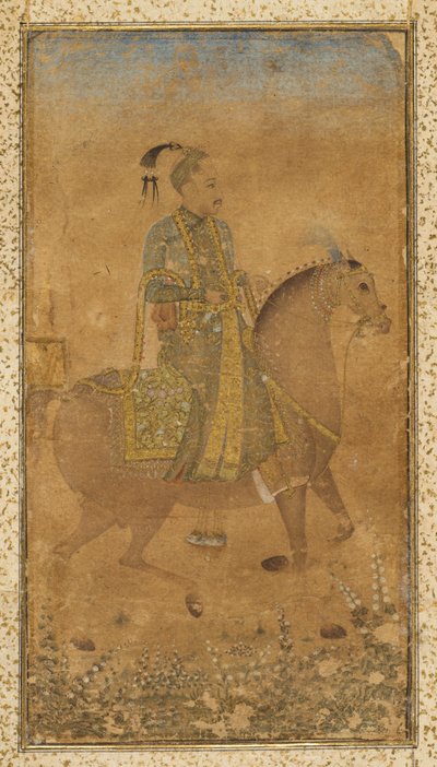Abdullah Qutb Shah szultán 1614-74 lóháton, kb. 1635. alkotó: Unbekannt