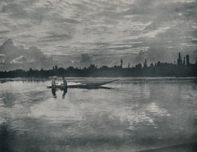 Naplemente a Dal-tónál, Kasmír, 1936. alkotó: Unbekannt