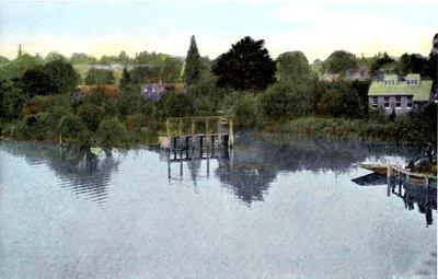 Naplemente a Temzén, Caversham, Berkshire, XX. század alkotó: Unbekannt