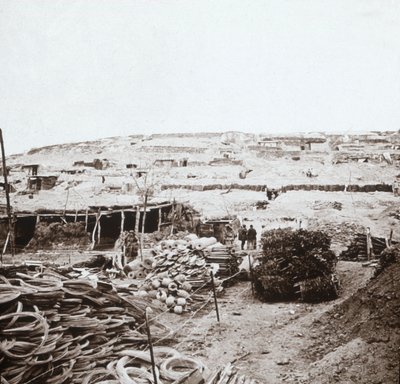 Ellátásraktár, Massiges, Észak-Franciaország, c1914-c1918. alkotó: Unbekannt