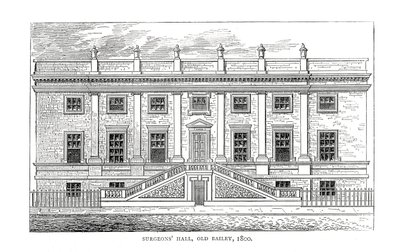 Surgeons Hall, Old Bailey, 1800 alkotó: Unbekannt