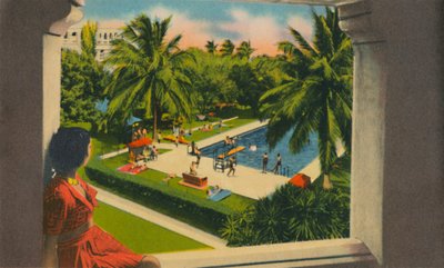 Úszómedence, Hotel Del Prado, Barranquilla, 1940-es évek alkotó: Unbekannt