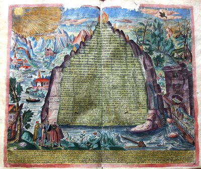 Tabula Smaragdina Hermész Triszmegisztosz smaragdtáblája, 1609. alkotó: Unbekannt