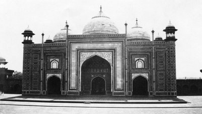 Taj Mahal mecset vagy mecset, Agra, India, 1916-1917 alkotó: Unbekannt