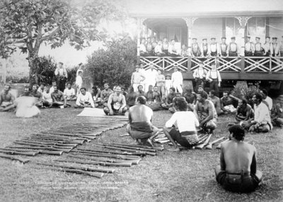 Tamasese fegyverosztó, Apia, Szamoa, 1899 alkotó: Unbekannt