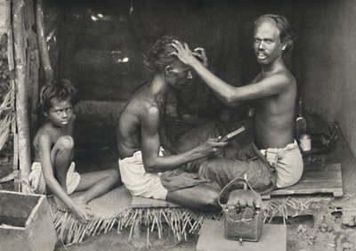 Tamulischer Barbier, 1926 alkotó: Unbekannt