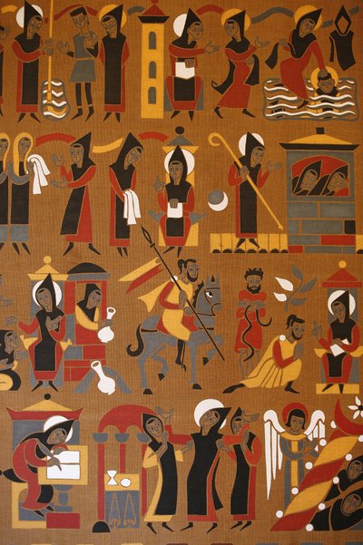 Gobelin a Saint-Pierre de Solesmes apátságban: Szent Benedek élete, Solesmes, Franciaország alkotó: Unbekannt