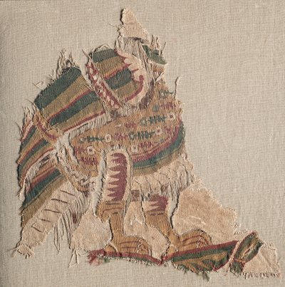 Gobelin lefejezett madárral, 800-as évek. alkotó: Unbekannt