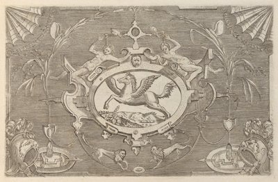 Különféle és szeszélyes találmányok plakettek és egyéb dísztárgyak Kartuszok és egyéb dísztárgyak o ..., 1773. alkotó: Unbekannt