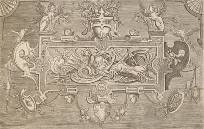 Különféle és szeszélyes találmányok plakettek és egyéb dísztárgyak Kartuszok és egyéb dísztárgyak o ..., 1773. alkotó: Unbekannt