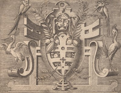 Különféle és szeszélyes találmányok plakettek és egyéb dísztárgyak Kartuszok és egyéb dísztárgyak o ..., 1773. alkotó: Unbekannt