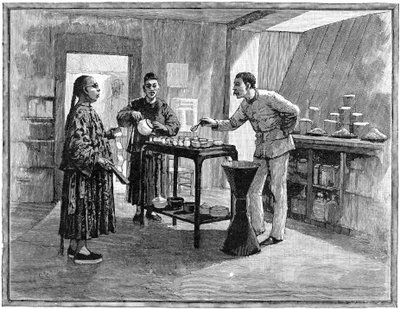 Teakóstoló Kínában, 1888 alkotó: Unbekannt