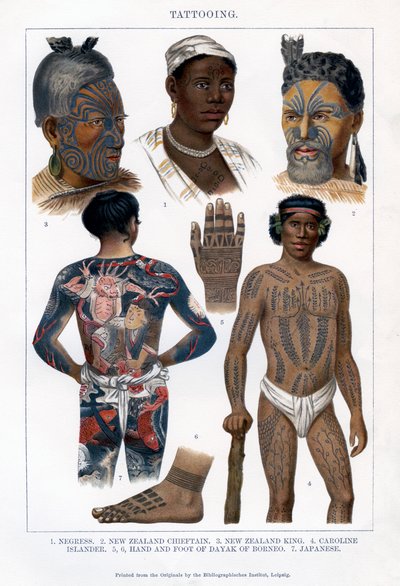 Tetoválás, 1800-1900 alkotó: Unbekannt