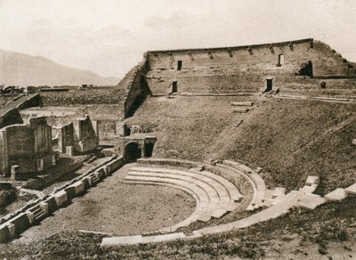 Tragic Theatre, Pompeii, Olaszország, 1900-as évek alkotó: Unbekannt