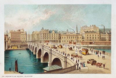 Telfords híd a Clyde felett Broomielaw-ban, Glasgow, 1891 alkotó: Unbekannt