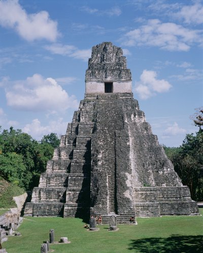 Jaguár temploma (1. templom) maja, késői klasszikus korszak, 600-900 körül (fotó) alkotó: Unbekannt