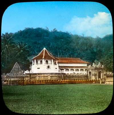A Szent Fog temploma, Kandy, Ceylon, 19. század vége vagy 20. század eleje alkotó: Unbekannt