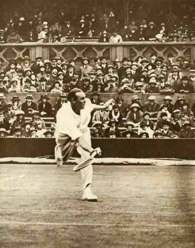 Teniszmérkőzés a Wimbledoni Center Courton, 1930-as évek, 1935. alkotó: Unbekannt