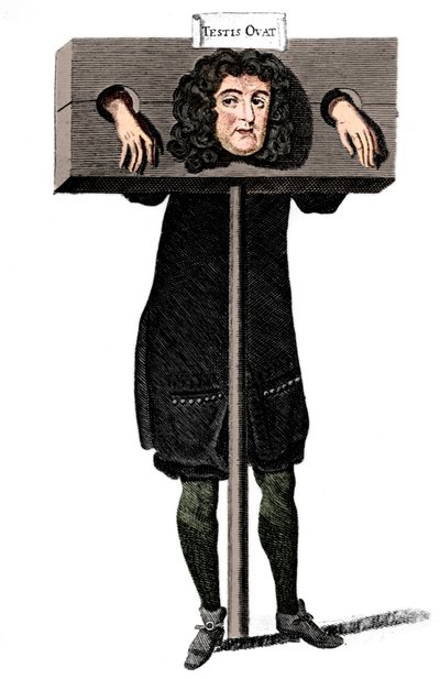 Testis Ovat, Titus Oates in the pillory, 17. század c1905 alkotó: Unbekannt