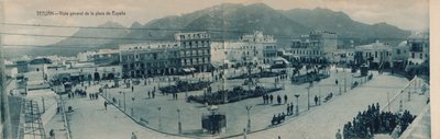 Tetuan - A Plaza de Espana általános képe, 1910. alkotó: Unbekannt