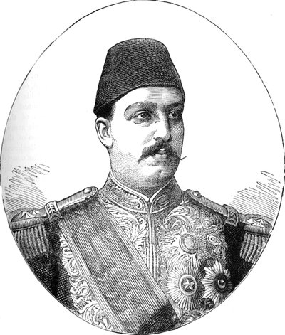 Tewfik, Egyiptom Khedive, 1882 alkotó: Unbekannt
