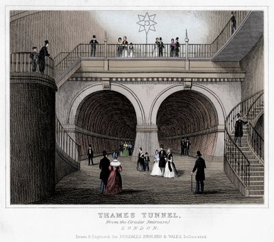 Temze alagút, London, 19. század alkotó: Unbekannt