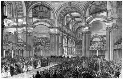 Hálaadás a londoni St Pauls Cathedralban, 1900 alkotó: Unbekannt
