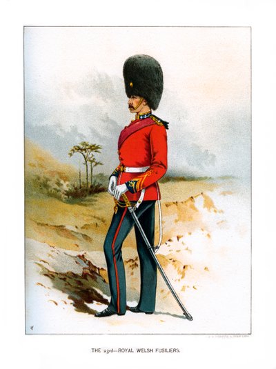 A 23. Royal Welsh Fusiliers, 1890 alkotó: Unbekannt