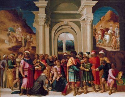 A mágusok imádása, c1530 alkotó: Unbekannt