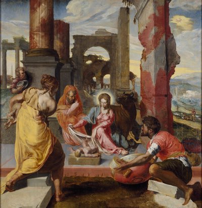 A Pásztorok imádása, 1560-1570 alkotó: Unbekannt