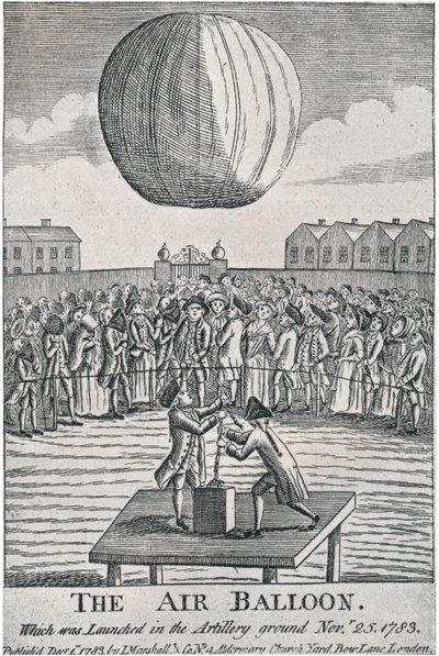 A léggömb, 1783, 1920. alkotó: Unbekannt